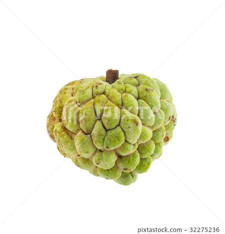 custard apple isolated on white background. custard apple isolated on white background. 32275236