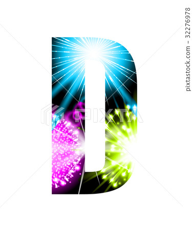 Sparkler firework letter isolated on white Sparkler firework letter isolated on white 32276978