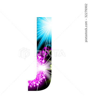 Sparkler firework letter isolated on white 32276982