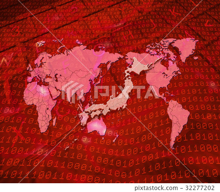 數字世界地圖和日本地圖 數字世界地圖和日本地圖 32277202
