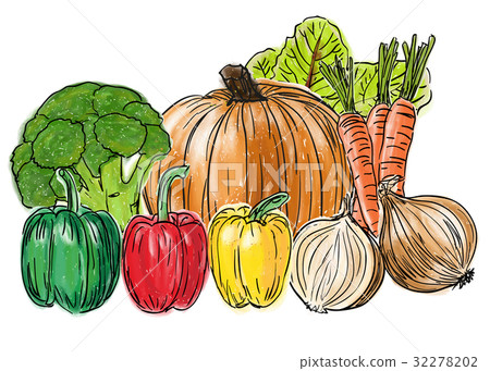 Types of fresh vegetables still life Types of fresh vegetables still life 32278202