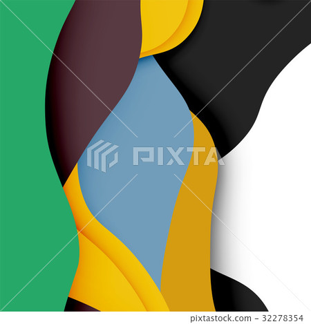 3d vector abstract background with cut shapes 3d vector abstract background with cut shapes 32278354