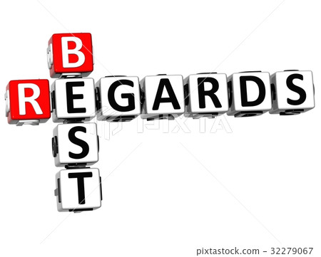 3D Best Regards Crossword 32279067