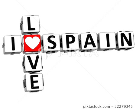 3D I Love Spain Crossword 32279345