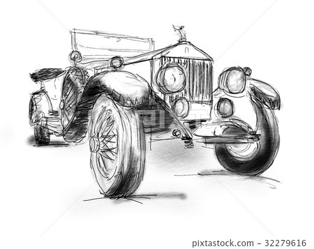 An old car illustration An old car illustration 32279616