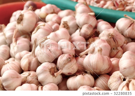 garlic at the market garlic at the market 32280835