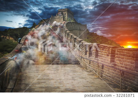 great Chinese wall great Chinese wall 32281071