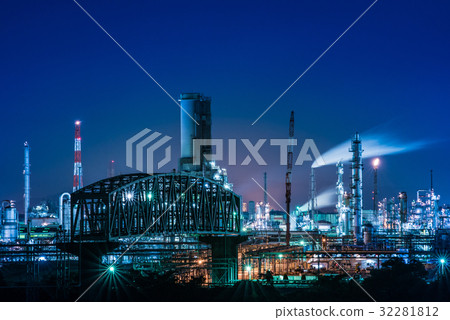 Mizushima Complex Factory夜景 Mizushima Complex Factory夜景 32281812