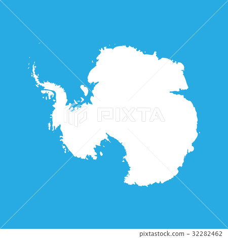 Silhouette map of Antarctica 32282462