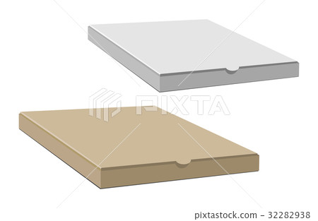Realistic 3d isometric pizza cardboard box Realistic 3d isometric pizza cardboard box 32282938