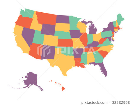 Political map of USA Political map of USA 32282998