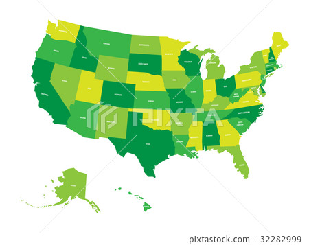 Map of United States of America Map of United States of America 32282999