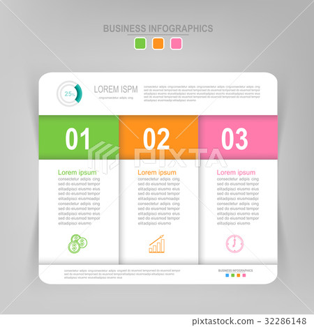 Infographic flat design of business icon vector - Stock Illustration ...