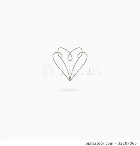 Simple linear heart Simple linear heart 32287066