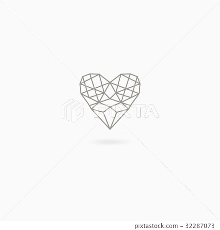 Simple linear heart 32287073