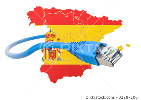 Internet service provider in Spain concept 32287100