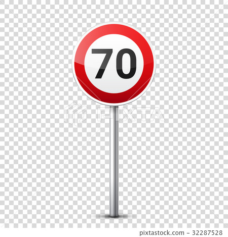 Road red signs collection isolated on transparent Road red signs collection isolated on transparent 32287528