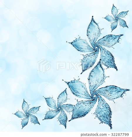 flower made of water splash flower made of water splash 32287799