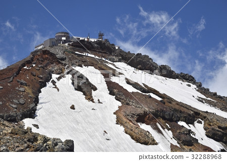 Mt. Fuji Kenzo peak summit and weather station 32288968