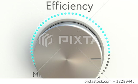 Rotating knob with efficiency inscription 32289443