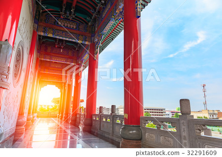 beautiful and detailed asian style Chinese Temple beautiful and detailed asian style Chinese Temple 32291609