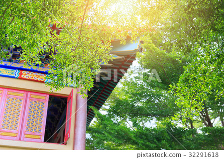 asian style Chinese Temple architecture 32291618