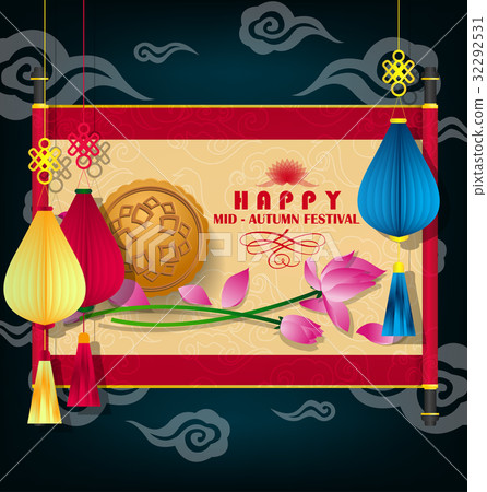 happy mid autumn festival chinese background happy mid autumn festival chinese background 32292531