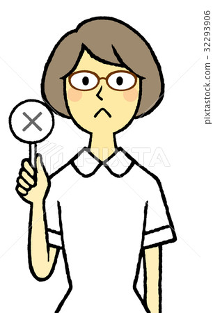 Young nurse glasses gut 32293906