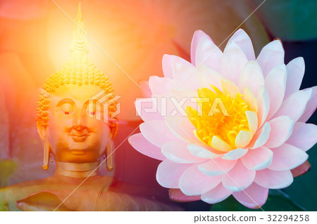 lotus with buddha. Asian Thailand culture buddhist 32294258