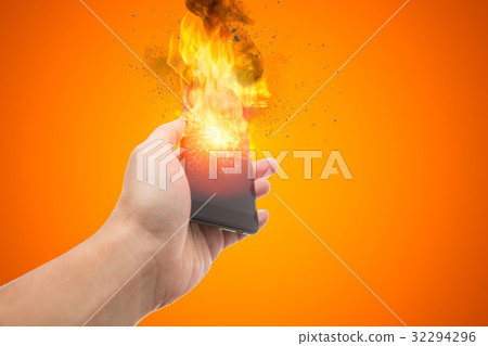smartphone explosion, blow up cellphone battery smartphone explosion, blow up cellphone battery 32294296