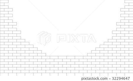 white brick wall texture seamless pattern 32294647