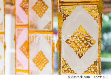 North Thai ChiangMai culture decoration paper flag 32294808