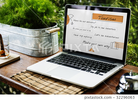 Tourism Content Luggage Bag Icon 32296063