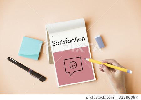 Review Evaluation Satisfaction Customer Service Feedback Sign Icon 32296067