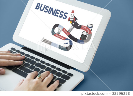 Business Planning Management Mission Teamwork Achievement Ladder Illustration 32296258