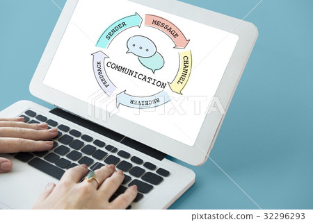 Communication Connection Socialize Diagram Concept 32296293