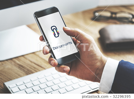 Paper Clip Mail File Attachment Graphic 32296395