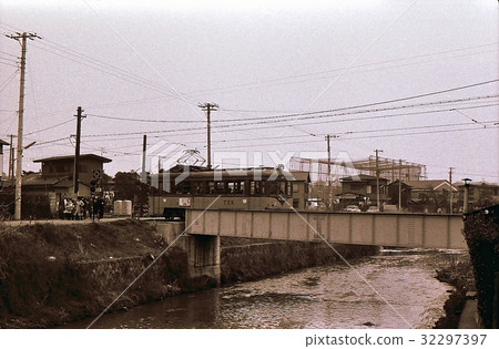 Showa 44 Tokyu Tamagawa Line Kami Branch Line Kin Honmura Waste Wire 32297397