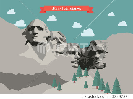 Mount Rushmore Vector illustration Mount Rushmore Vector illustration 32297821