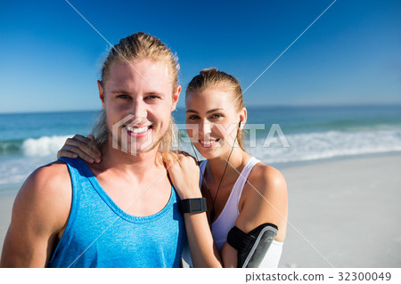 Couple standing at the beach 32300049