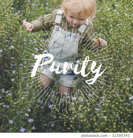 Innocence Adorable Playful Curiosty Pure Word 32300343