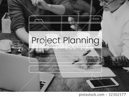 Project Management Planning Development Message Box Notification Graphic 32302577