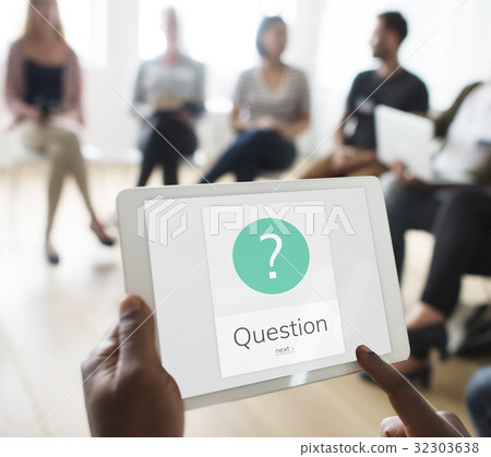Graphic of question mark asking symbol 32303638