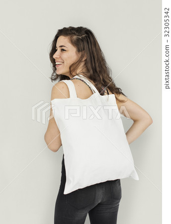 Woman Cheerful Studio Portrait Concept Woman Cheerful Studio Portrait Concept 32305342