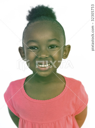 African American Kid Smile Face Expression Studio Portrait African American Kid Smile Face Expression Studio Portrait 32305753