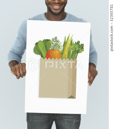 Buy Fresh Food Marketplace Supermarket Shopping Graphic 32305781