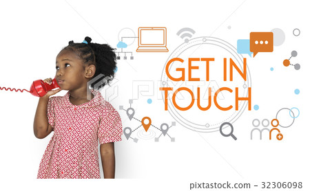 Get In Touch Stay Connected Concept 32306098