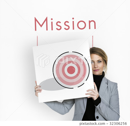 Business Achievement Goal Mission Plan Strategy Icon Symbol Business Achievement Goal Mission Plan Strategy Icon Symbol 32306256