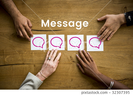 Stay Connected Social Connection Concept Stay Connected Social Connection Concept 32307395