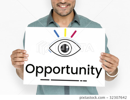 Man holding billboard network graphic overlay Man holding billboard network graphic overlay 32307642